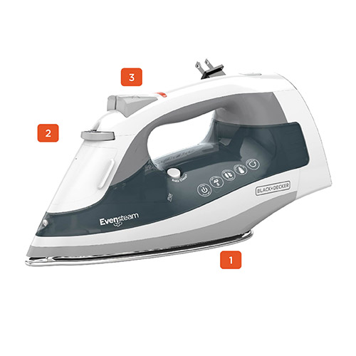 One Step Steam Iron ICR19GS BLACK DECKER